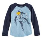 Boys 4-7x Sonoma Goods For Life&trade; Raglan Slubbed Graphic Tee, Size: 7x, Blue
