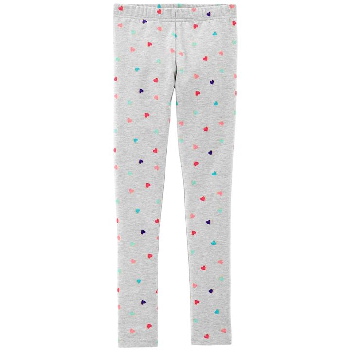 Girls 4-14 Carter's Scattered Heart Print Leggings, Size: 4-5