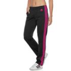 Women's Adidas Designed 2 Move Midrise Striped Performance Pants, Size: Medium, Black