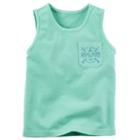 Boys 4-8 Carter's Chest Pocket Graphic Front & Back Tank Top, Boy's, Size: 7, Turquoise/blue (turq/aqua)