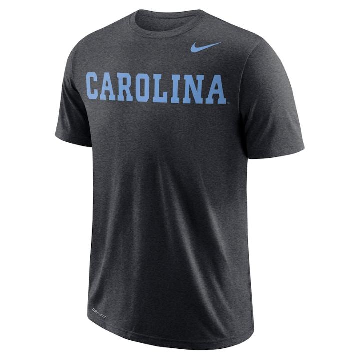 Men's Nike North Carolina Tar Heels Wordmark Tee, Size: Xxl, Grey (charcoal)