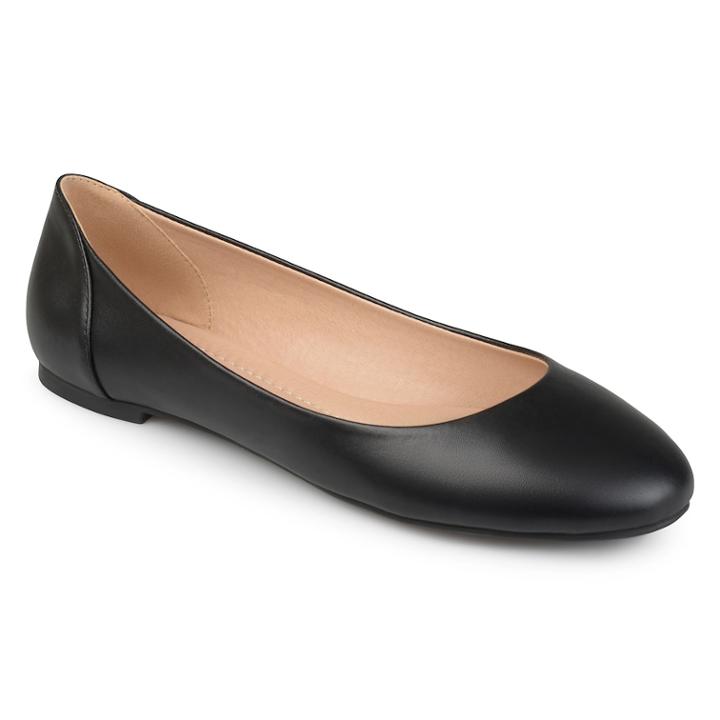 Journee Collection Kavn Women's Ballet Flats, Size: Medium (11), Black