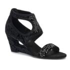 New Yok Transit Natural Pretty Women's Wedge Sandals, Size: Medium (10), Black