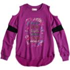 Disney's D-signed Descendants 2 Girls 7-16 Graphic Varsity Top, Size: Medium, Lt Purple