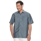 Men's Havanera Classic-fit Linen-blend Button-down Shirt, Size: Xl, Dark Grey
