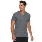 Men's Apt. 9&reg; Premier Flex Slim-fit Feeder-striped Stretch V-neck Lounge Tee, Size: Large, Black