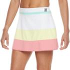 Women's Fila Sport&reg; Color Block Skort, Size: Medium, White