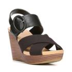 Dr. Scholl's Modest Women's Wedge Sandals, Size: Medium (7.5), Black