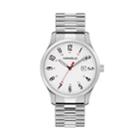 Caravelle Men's Easy Reader Stainless Steel Expansion Watch - 43b153, Size: Large, Grey