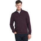 Big & Tall Van Heusen Flex Classic-fit Stretch Fleece Quarter-zip Pullover, Men's, Size: Xl Tall, Dark Red