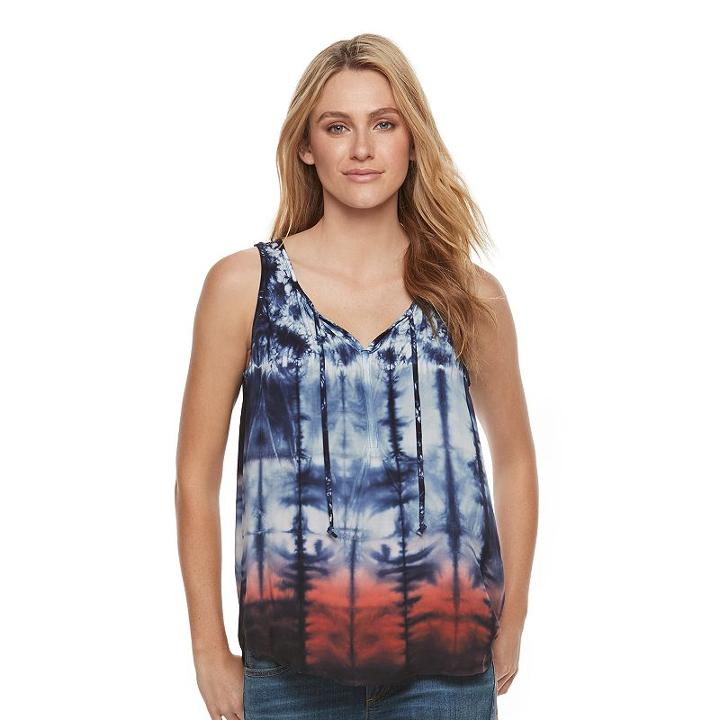 Women's Sonoma Goods For Life&trade; Challis Tank, Size: Medium, Blue (navy)