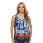 Women's Sonoma Goods For Life&trade; Challis Tank, Size: Medium, Blue (navy)