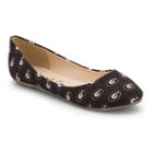 Women's Spirit Co. Georgia Bulldogs Logo Ballet Flats, Size: 8, Brown