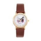 Women's Cool Cat Watch, Size: Large, Brown
