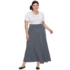 Plus Size Apt. 9&reg; Stripe Maxi Skirt, Women's, Size: 1xl, Color 4