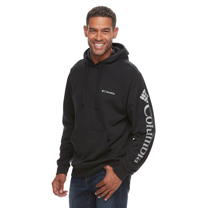 Big & Tall Columbia Viewmont Ii Logo Graphic Hoodie, Men's, Size: Xl Tall, Grey (charcoal)