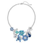 Blue Ladybug, Bee & Flower Statement Necklace, Women's
