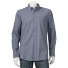 Men's Sonoma Goods For Life&trade; Jaspe Modern-fit Button-down Shirt, Size: Large, Blue