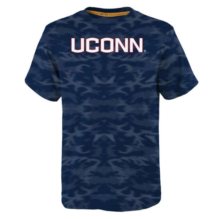 Boys 8-20 Uconn Huskies Vector Dri-tek Tee, Size: M 10-12, Blue (navy)