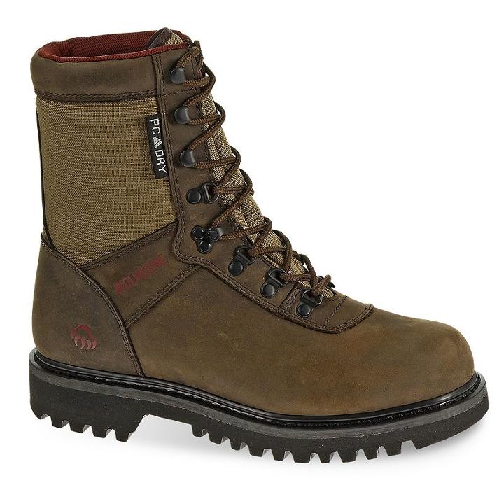 Wolverine Big Horn Men's Waterproof Steel-toe Insulated Hunting Boots, Size: Medium (10), Dark Brown