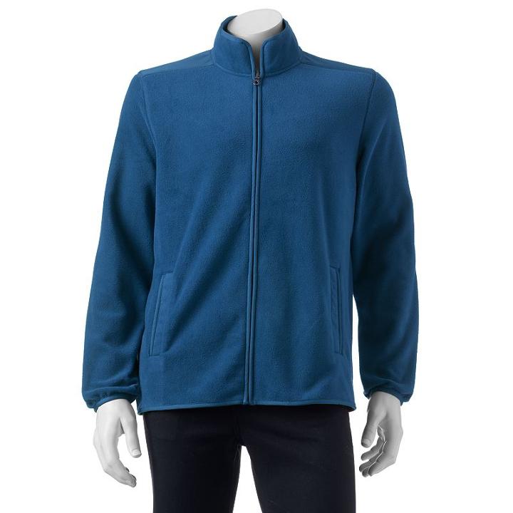 Men's Croft & Barrow Artic Fleece Jacket, Size: Large, Dark Blue