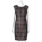 Petite Suite 7 Circle Lace Sheath Dress, Women's, Size: 12 Petite, Beige Oth