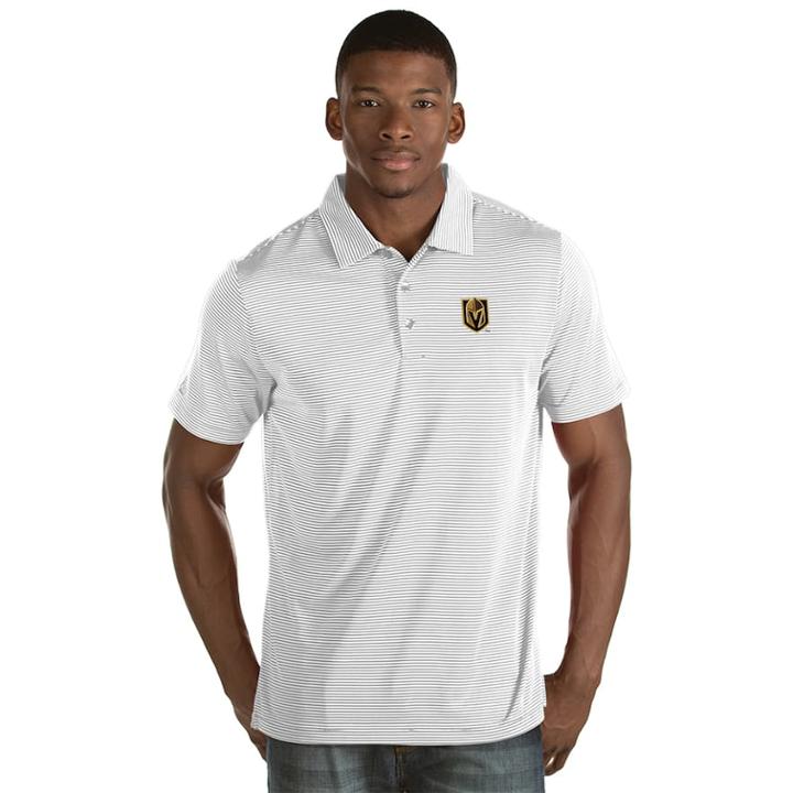 Men's Antigua Vegas Golden Knights Quest Polo, Size: Small, White