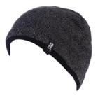 Men's Heat Holders Flat-knit Contrast-trim Beanie, Grey (charcoal)