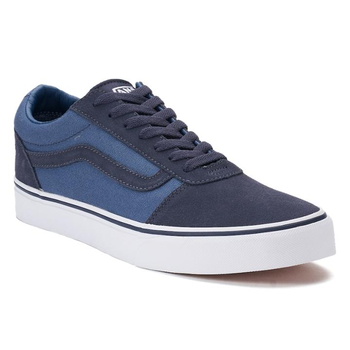 Vans Ward Men's Suede Skate Shoes, Size: Medium (10), Blue (navy)