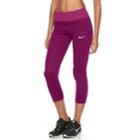 Women's Nike Power Essential Running Capris, Size: Medium, Med Pink