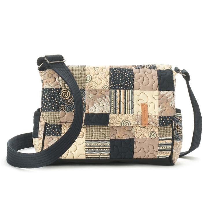 Donna Sharp Pauline Quilted Patchwork Messenger Bag, Women's, Monaco