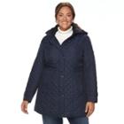 Plus Size Weathercast Quilted Jacket, Women's, Size: 3xl, Blue