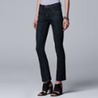 Women's Simply Vera Vera Wang Bootcut Jeans, Size: 0 Short, Dark Blue