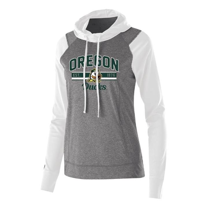 Women's Oregon Ducks Echo Hoodie, Size: Small, White Oth