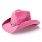 Women's Peter Grimm Straw Cowboy Hat, Pink