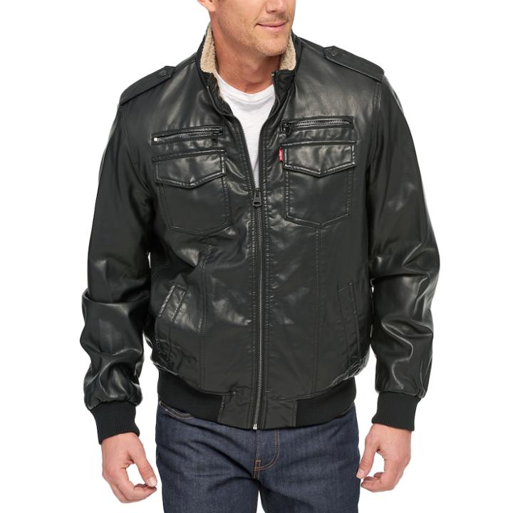 Men's Levi's&reg; Bomber Jacket, Size: Large, Black