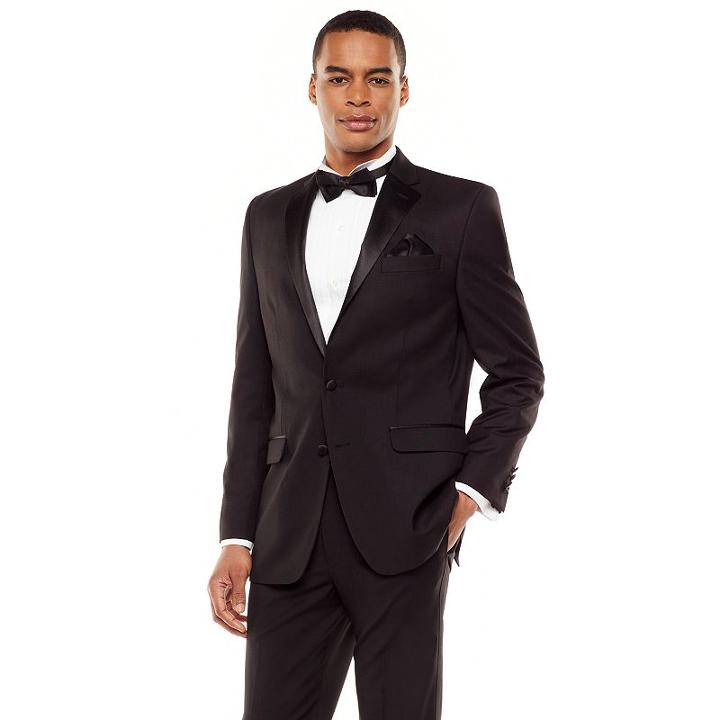 Men's Chaps Classic-fit Black Tuxedo Jacket, Size: 40 Short