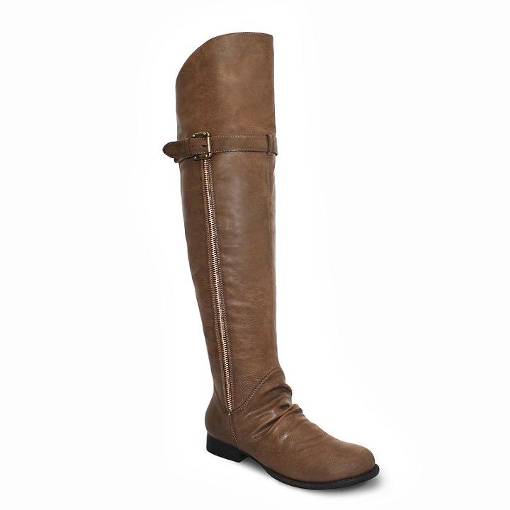 Olivia Miller Nassau Women's High-front Riding Boots, Girl's, Size: 10, Brown
