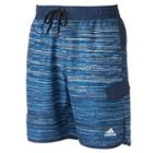 Men's Adidas Tv Noise Microfiber Volley Swim Trunks, Size: Small, Blue (navy)