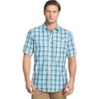 Men's Izod Surfcaster Plaid Classic-fit Performance Button-down Shirt, Size: Medium, Green Oth