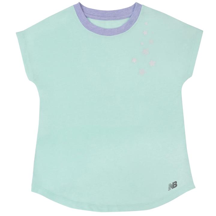 Girls 7-16 New Balance Fashion Perforated Tee, Size: 16, Med Blue