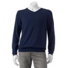 Big & Tall Croft & Barrow&reg; Classic-fit 12gg V-neck Sweater, Men's, Size: 3xb, Dark Blue