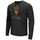 Men's Campus Heritage Arizona State Sun Devils Logo Long-sleeve Tee, Size: Large, Grey (charcoal)