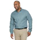 Big & Tall Van Heusen Flex Non-iron Classic-fit Button-down Shirt, Men's, Size: Xl Tall, Blue (navy)