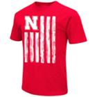 Men's Campus Heritage Nebraska Cornhuskers Flag Tee, Size: Medium, Dark Red