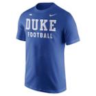 Men's Nike Duke Blue Devils Football Facility Tee, Size: Xl