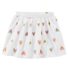 Girls 4-8 Carter's Printed Skort, Size: 6-6x, Heart Print