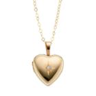 Charming Girl 14k Gold-filled Heart Locket - Kids, Size: 15, Yellow