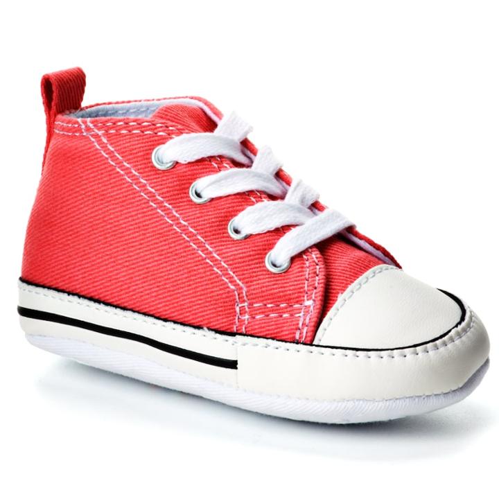 Baby Converse First Star Crib Shoes, Kids Unisex, Size: 2 Baby, Red
