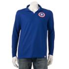 Men's Marvel Hero Elite Captain America Quarter-zip Top, Size: Xxl, Brt Blue